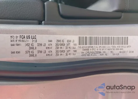 2018 Jeep Grand Cherokee Altitude 4X4 z USA, uszkodzony, nr VIN 1C4RJFAGXJC332904